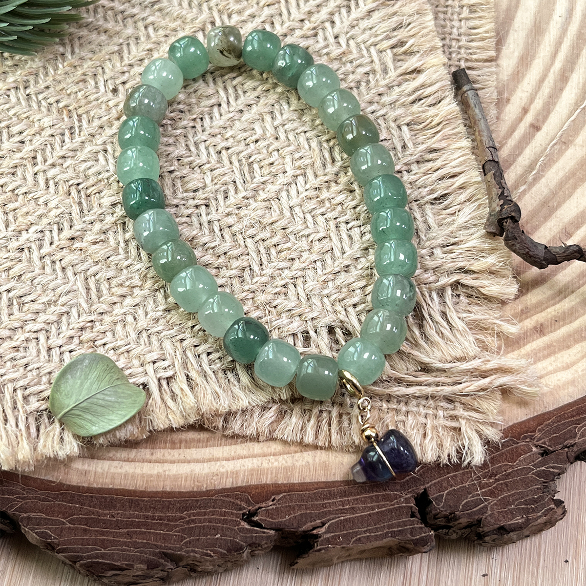 Bracelet Aventurine verte