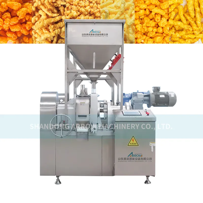 Máquina automática para hacer Cheetos horneados proveedor de línea de procesamiento niknak/kurkure profesional
