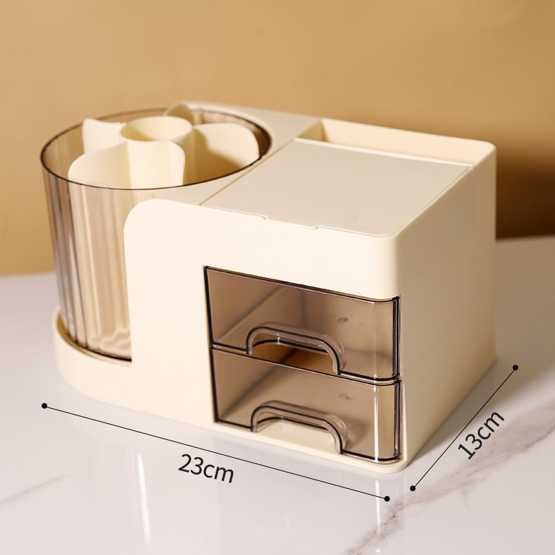 Multifunctional jewelry box - large yellow drawer [with mirror]