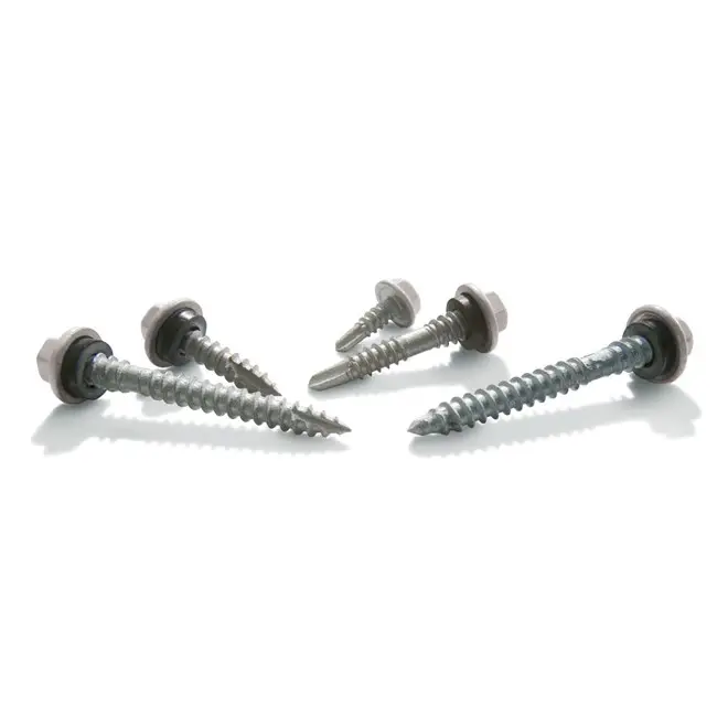 Galvanised Metal Hexagon Head Tek Wood Stainless Steel Hex Self Drilling Screw With epdm Washers Roofing Screw