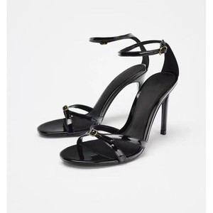 Sandalias <span class=keywords><strong>de</strong></span> tacón alto <span class=keywords><strong>de</strong></span> charol con puntera cruzada y tira trasera abierta para <span class=keywords><strong>mujer</strong></span>, novedad <span class=keywords><strong>de</strong></span> verano 2025 <span class=keywords><strong>de</strong></span> Z Factory <span class=keywords><strong>Outlet</strong></span> - Product Image 5