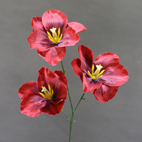 Dinding Latar Belakang Bunga Sutra Tulip 3D Simulasi untuk Pernikahan, Thanksgiving, Hotel, Lanskap, Seni Bunga, Aula Pernikahan