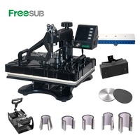 Freesub 11-in-1 pen- en hittepersmachine voor mokken, T-shirts, petten/caps P8100-11