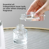 Diffuseur de parfum d'ambiance mural sans eau à nano-brume, silencieux, avec arrêt automatique et LED, pour huiles essentielles, chambre et hôtel
