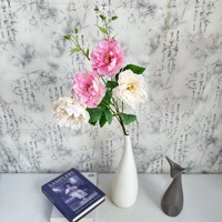 Bunga Simulasi Kelas Atas YL, Karangan Bunga Peony Sutra untuk Pernikahan, Hiasan Dekorasi Rumah, Bunga Artifisial 75cm