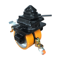 Paire de roues de 4, 6, 8 ou 10/12 pouces, design SS 2 tonnes, roulettes pivotantes avec frein en matériau Pu, livraison de conteneur