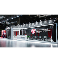 Conception de stand en bois sur mesure avec comptoir d'accueil, spécial pour les salons professionnels locaux aux États-Unis et en Europe, service de personnalisation professionnel