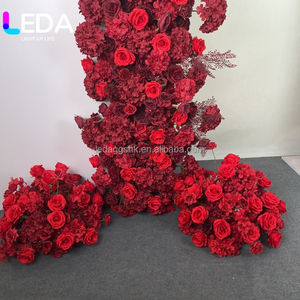 LEDA ของตกแต่งงานแต่งงาน การจัดดอกไม้ ดอกไม้แขวน ดอกไม้ประดิษฐ์สีฟ้าสำหรับงานแต่งงาน - Product Image 3