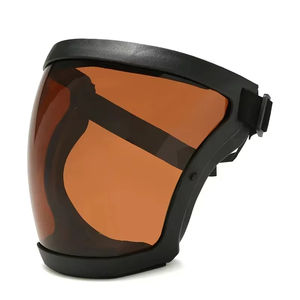 Protector facial de plástico transparente multiusos OEM, máscara facial completa antipolvo para uso industrial deportivo, protector facial transparente - Product Image 5