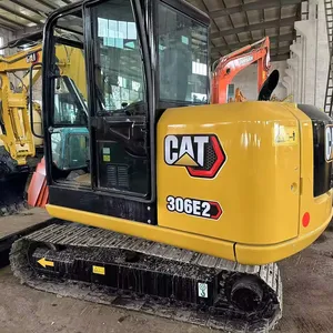 Excavadora usada marca CAT 6 toneladas CAT 306E2 Excavadora sobre orugas de tamaño pequeño Caterpillar 306 Maquinaria hidráulica sobre orugas