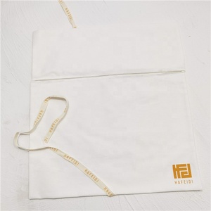 GOTS Organic Cotton <b>Envelope</b> Bags Fold Over <b>White</b> Cotton <b>Envelope</b> Pouch Dust Clothes Pillow Pouch Bag With Cotton Bow - Product Image 5