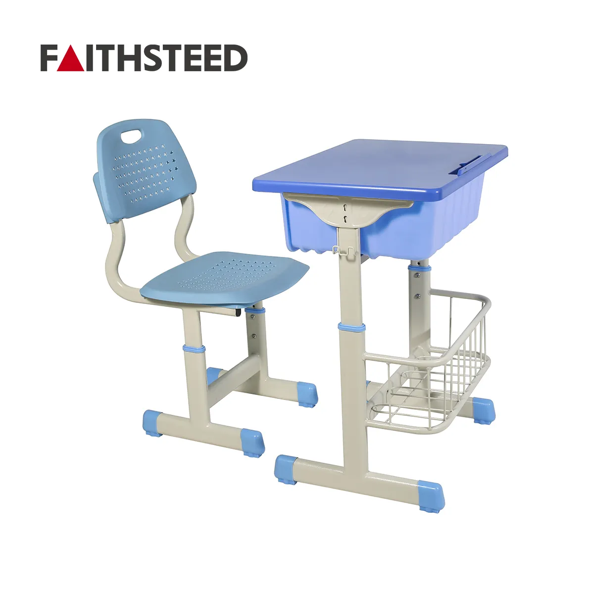 木製金属プラスチック製子供用デスクと椅子セット子供用学習学校中学生セットサプライヤー