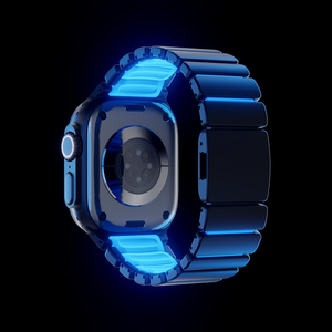 [HIQ] Cinturino di Lusso in Titanio Puro con Chiusura Magnetica Luminosa per Apple <span class=keywords><strong>Watch</strong></span> <span class=keywords><strong>Ultra</strong></span> 49mm (WB1213TA) - Product Image 4