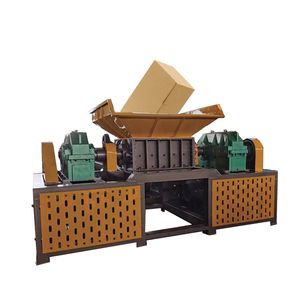 Trituradora trituradora de metales de desecho de doble eje de aluminio Máquina de reciclaje 400 Eficiencia Regalo Listo 165 Máscara Logo Wastet 1000Kgs - Product Image 2