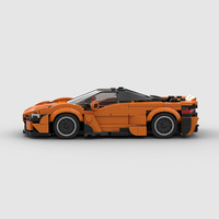 Compatible avec les briques de marque, petites particules, voiture de sport de luxe, puzzle MOC, assemblage DIY, jouets de construction en plastique ABS