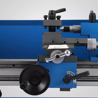 Torno de metal manual de alta precisión para mesa, 220V, para roscado y perforación de tacos de billar de madera, mini máquina.