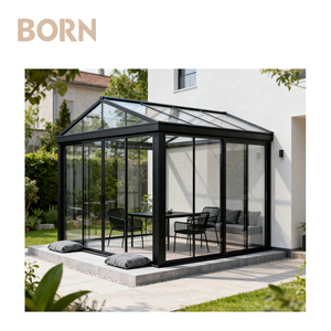 Ad alta resistenza resistente al vento in alluminio Sunroom <span class=keywords><strong>giardino</strong></span> casa Mini serra per vivaio - Product Image 3