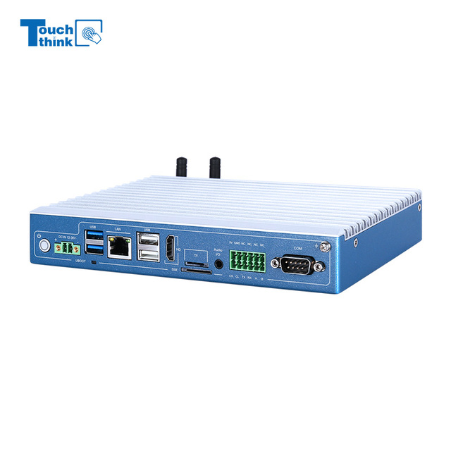 Certified Fully Aluminum Dustproof Industrial Desktop PC Mini Vibration Shock-Resistant Embedded PC with DC 12-36V Input