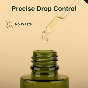 Factory Spot Wholesale Craftsman 20mm Neck 30ML Thick Bottom Cylindrical Brown Green Glass <b>Dropper</b> Reed Diffuser Essence <b>Bottle</b> - Product Image 3