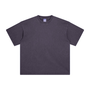 100% Cotton Custom Digital Print Acid Wash Vintage Plain Heavy <b>Weight</b> Oversized Men's T-Shirt Short <b>Blank</b> MOQ 2Pc Soft Knitted - Product Image 4