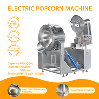Machine de fabrication de pop-corn au gaz industriel, automatique et commercial Ligne de production de pop-corn gastronomique caramel à vendre