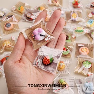 Juguete de Comida de Imitación para Niños, Mini Pasteles, <span class=keywords><strong>Postres</strong></span>, Panadería y Pan, envasados Individualmente, Simulación en Miniatura - Product Image 2