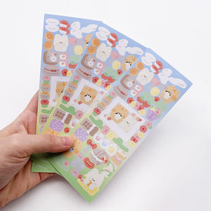 Carta adesiva carina ecologica A4 <span class=keywords><strong>A5</strong></span> Kiss Cut Sheet <span class=keywords><strong>Sticker</strong></span> per bambini - Product Image 4