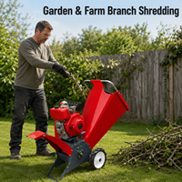 Broyeur de branches miniature à essence diesel électrique à haute efficacité, produit OEM/ODM
