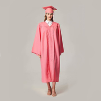 Ensemble de Robe de Cérémonie de Remise des Diplômes Unisexe 100% Polyester Mat (Chapeau et Écharpe) pour Adultes, Couleurs Personnalisables, Vente Directe Usine