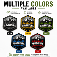 Patch en PVC personnalisé, patch en caoutchouc 3D, patch imperméable à la boucle auto-agrippante pour chapeaux, sacs, vestes, vêtements, équipement de plein air
