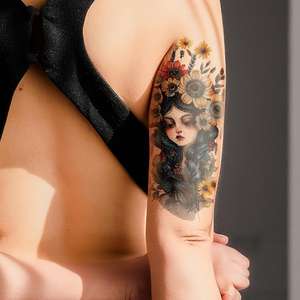 Tatouages temporaires 3D blancs en forme de crâne pour hommes et femmes, écologiques, non toxiques, imperméables, pour les <span class=keywords><strong>bras</strong></span>, les corps, les cou - Autocollants de <span class=keywords><strong>tatouage</strong></span> réalistes - Product Image 2