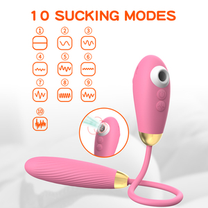 Vibrador 2 en 1 con Lengua Estimulante, Juguetes Sexuales con 10 Modos de Lamido Clitoriano y 10 Modos de Succión, Placer Sexual Anal, de Clítoris y de Pezones para Mujeres - Product Image 1
