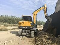 6ton roda ekskavator 60W Hyundai 4X4 Mini digunakan penggali dengan ember pemecah palu