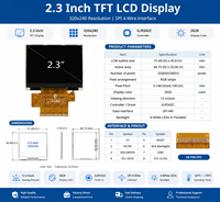 Módulo de Pantalla LCD TFT de 2.3 Pulgadas, 320x240, SPI ILI9342C, Pantalla Industrial de 262K Colores para Dispositivos Médicos, Hogar Inteligente y Dispositivos Portátiles
