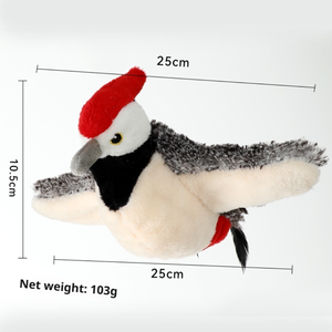 Futurepets vendita calda elettrica oscillante suono realistico morbido peluche Sparrow uccello gatto giocattolo per gatti interattivo Self-Play - Product Image 4