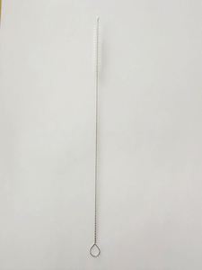 Portable 304 Stainless Steel Drinking Straw with Handle, Lid for Bamboo, <b>Silicone</b>, Nylon Tubeboo <b>Silicone</b> Nylon <b>Tube</b> - Product Image 4