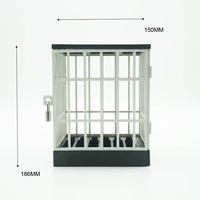 Smartphone en plastique de style européen cellule de prison pas à vendre Gadget de bureau Cage de téléphone Serrure de table Coffre-fort Home Office Nouveauté Gag Toy