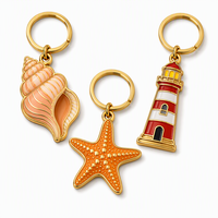 Porte-clés personnalisé en métal, émail souple ou dur, 2D ou 3D, avec logo et design personnalisés, motif dessin animé mignon