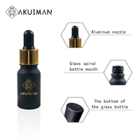 Flacon compte-gouttes vide de luxe de 2 oz avec applicateur pour huile capillaire, finition givrée, prix raisonnable