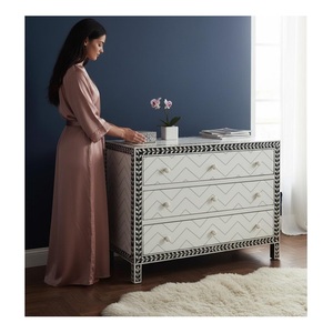Antique Style Bone Inlay Drawer <b>Chest</b> for Home Decor and Decorative Interior Design Available at Affordable Price - Product Image 1