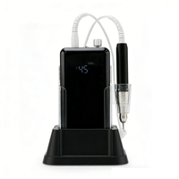 Machine à ongles électrique rechargeable sans balais, étanche, robuste, 45 000 tr/min, pour le retrait de vernis gel acrylique (IMD)