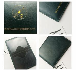 Sarung Kulit Paspor dan Tempat Kartu Sertifikat, Pelindung Sertifikat Desinfektan - Product Image 5