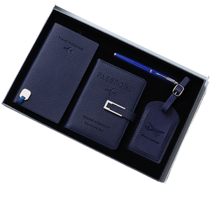 Juego de Regalo Empresarial de Cuero PU con Impresión Tipográfica Personalizada al por Mayor de Zheng Yang, Porta Pasaportes, Libreta de Viaje, <span class=keywords><strong>Maleta</strong></span> - Product Image 5