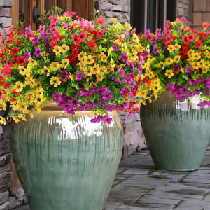 Flores Artificiales de Primavera Resistentes a los Rayos UV, Ramo de Flores Falsas de Plástico para Decoración de Jardín, Patio, Interiores y Hogar - Product Image 5