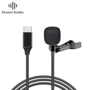 Type C Mini Revers <span class=keywords><strong>Cravate</strong></span> Clip-<span class=keywords><strong>Micro</strong></span> À Condensateur <span class=keywords><strong>Micro</strong></span> pour Android iOS Téléphone Portable <span class=keywords><strong>Micro</strong></span> <span class=keywords><strong>USB</strong></span> avec 2M Longueur TPE Câble - Product Image 1