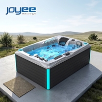 Bain à remous JOYEE 2 places, spa ergonomique double avec coque en acrylique Aristech et panneau Gecko