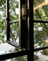 Prix réduits pour les portes et fenêtres en aluminium-acier, fenêtres à battants à double vitrage isolant