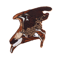 Patch brodé personnalisé de haute qualité en forme de crocodile animal, vente en gros