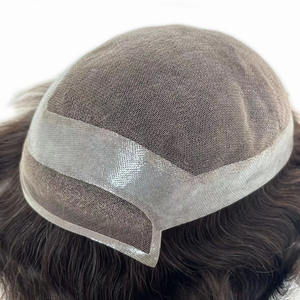 Lace Hair System Dünne Haut Perimeter und Lace Front Men Perücken Human Hair System - Product Image 6