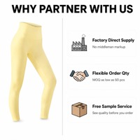 Leggings pour femmes à taille haute avec logo personnalisé, en spandex/nylon, couture plate 4 aiguilles 6 fils, séchage rapide, respirant, pour le yoga